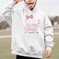 Back To School Cute Pink Coquette Girls Hello Second Grade Graphic Kid Hoodie Back To School Cute Pink Coquette Girls Hello Second Grade Graphic Kid Hoodie