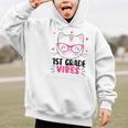 Cute 1st Grade Vibes Cat Kitten Lover Back To School Girls Graphic Kid Hoodie Cute 1st Grade Vibes Cat Kitten Lover Back To School Girls Graphic Kid Hoodie