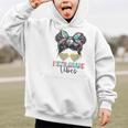 Fifth Grade Vibes Messy Hair Bun Girl Back To School 5th Graphic Kid Hoodie Fifth Grade Vibes Messy Hair Bun Girl Back To School 5th Graphic Kid Hoodie