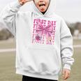 First Day Of School Girls Coquette Bow Back To School Performance Graphic Kid Hoodie First Day Of School Girls Coquette Bow Back To School Performance Graphic Kid Hoodie