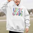 First Grade Back To School Happy First Day Of School Graphic Kid Hoodie First Grade Back To School Happy First Day Of School Graphic Kid Hoodie