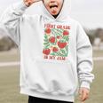 First Grade Is My Jam Boho Floral Strawberry Back To School Graphic Kid Hoodie