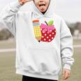 Girls Back To School Apple Toddler First Day Of Preschool Graphic Kid Hoodie