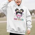 Hello 2nd Grade Messy Bun Girl Back To School First Day Graphic Kid Hoodie Hello 2nd Grade Messy Bun Girl Back To School First Day Graphic Kid Hoodie