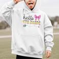 Hello 4th Grade Girls Coquette Fourth Grade Back To School Graphic Kid Hoodie Hello 4th Grade Girls Coquette Fourth Grade Back To School Graphic Kid Hoodie