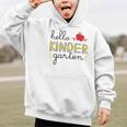 Hello Kindergarten Back To School Cute First Day Kids School Graphic Kid Hoodie Hello Kindergarten Back To School Cute First Day Kids School Graphic Kid Hoodie