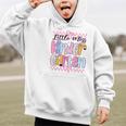 Little Miss Kindergarten Back To School Girls Coquette Bow Graphic Kid Hoodie