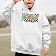 Retro Checkered School Nurse Squad Back To School Graduation Graphic Kid Hoodie Retro Checkered School Nurse Squad Back To School Graduation Graphic Kid Hoodie