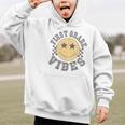 Retro First Grade Vibes Smile Face Back To School 1st Grade Graphic Kid Hoodie Retro First Grade Vibes Smile Face Back To School 1st Grade Graphic Kid Hoodie
