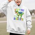Roaring Into Kindergarten DinosaurRex Back To School Boys Performance Graphic Kid Hoodie Roaring Into Kindergarten DinosaurRex Back To School Boys Performance Graphic Kid Hoodie