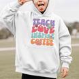 Teach Love Inspire Coffee Cute Teaching Quote Back To School Graphic Kid Hoodie Teach Love Inspire Coffee Cute Teaching Quote Back To School Graphic Kid Hoodie
