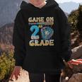 2nd Grade Back To School Baseball Drip Ice Cream Game On Graphic Kid Hoodie
