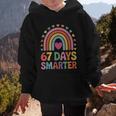 67 Days Smarter Rainbow For Back To School Kids Graphic Kid Hoodie