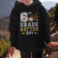 6th Grade Batter Up Baseball First Day Back To School Graphic Kid Hoodie