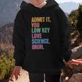 Admit It You Low Key Love Science Bruh Back To School Teens Graphic Kid Hoodie