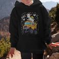 Back To School Goat School Bus 100 Days Of School Graphic Kid Hoodie