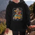 Back To School Sloth School Bus 100 Days Of School Graphic Kid Hoodie