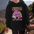 Back To School Unicorn Girls I'm Ready To Crush 1st Grade Graphic Kid Hoodie