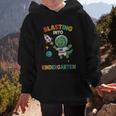 Blasting Into Kindergarten Dinosaur Astronaut Back To School Graphic Kid Hoodie Blasting Into Kindergarten Dinosaur Astronaut Back To School Graphic Kid Hoodie