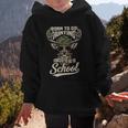 Born To Go Hunting Forced To Go Back To School Camo Deer Boy Graphic Kid Hoodie