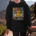 Bruh We Back Middle School Retro Back To School Boys Girls Graphic Kid Hoodie