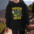 Diggin 4th Grade Bulldozer Back To School Graphic Kid Hoodie Diggin 4th Grade Bulldozer Back To School Graphic Kid Hoodie