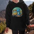 Dinosaur Kids Riding a Bus Back To School Ready To Crush Graphic Kid Hoodie Dinosaur Kids Riding a Bus Back To School Ready To Crush Graphic Kid Hoodie