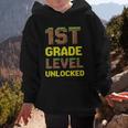 First Day Of 1st Grade Level Unlocked Back To School For Boy Graphic Kid Hoodie First Day Of 1st Grade Level Unlocked Back To School For Boy Graphic Kid Hoodie