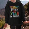 First Day Of My Last Year In Pre-k Back To School Graphic Kid Hoodie First Day Of My Last Year In Pre-k Back To School Graphic Kid Hoodie
