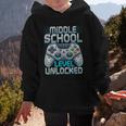 First Day Of Middle School Level Unlocked Back To School Graphic Kid Hoodie First Day Of Middle School Level Unlocked Back To School Graphic Kid Hoodie