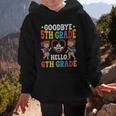 Goodbye 5th Grade Hello 6th Grade Graduate Back To School Graphic Kid Hoodie
