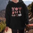 Happy Back To School 1st Day Toddler Girl Boho Coquette Bows Graphic Kid Hoodie