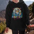 Happy First Day Of School Goose Cute Duck Back To School Graphic Kid Hoodie