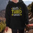 Hello Third Grade Sunflower 3rd Grade Vibes Back To School Graphic Kid Hoodie