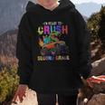 I'm Ready To Crush Second Grade Dinosaur Dino Back To School Graphic Kid Hoodie