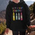 Kindergarten Back To School Crayons Let's Eat Crayon Graphic Kid Hoodie Kindergarten Back To School Crayons Let's Eat Crayon Graphic Kid Hoodie