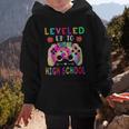 Leveled Up To High School Gaming Fun Back To School Tie Dye Graphic Kid Hoodie Leveled Up To High School Gaming Fun Back To School Tie Dye Graphic Kid Hoodie