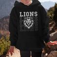 Lions School Spirit Fan Team Back To School Graphic Kid Hoodie
