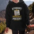 Physically Present Mentally Absent Back To School Graphic Kid Hoodie