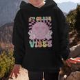 Pink 4th Grade Vibes Smile Face Back To School Fourth Grade Graphic Kid Hoodie