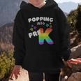 Popping Into Pre K Kid's Back To School Pop It Fidget Toy Graphic Kid Hoodie