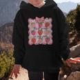 Preppy Back To School 3rd Grade Is My Jam Strawberry Bow Graphic Kid Hoodie
