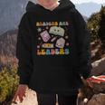 Readers Are Leaders Book Lover Back To School Groovy Girls Graphic Kid Hoodie