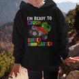 Ready To Crush Kindergarten T-Rex Back To School Boys Graphic Kid Hoodie Ready To Crush Kindergarten T-Rex Back To School Boys Graphic Kid Hoodie