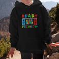 Retro Back To School Kindergarten Ready To Level Up Gamer Graphic Kid Hoodie Retro Back To School Kindergarten Ready To Level Up Gamer Graphic Kid Hoodie