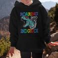 Roaring Into 2Nd Grade DinosaurRex Back To School Graphic Kid Hoodie Roaring Into 2Nd Grade DinosaurRex Back To School Graphic Kid Hoodie