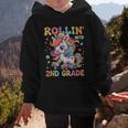 Second Grade Back To School First Day Girls Rollin Unicorn Graphic Kid Hoodie Second Grade Back To School First Day Girls Rollin Unicorn Graphic Kid Hoodie