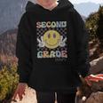 Second Grade Team Smile Face 2nd Grade Back To School Graphic Kid Hoodie Second Grade Team Smile Face 2nd Grade Back To School Graphic Kid Hoodie