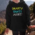 Smarty Pants Alert Nerd & Kids Back To School Graphic Kid Hoodie Smarty Pants Alert Nerd & Kids Back To School Graphic Kid Hoodie