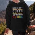 Straight Outta Seventh Grade Graduation Fun Back To School Graphic Kid Hoodie Straight Outta Seventh Grade Graduation Fun Back To School Graphic Kid Hoodie